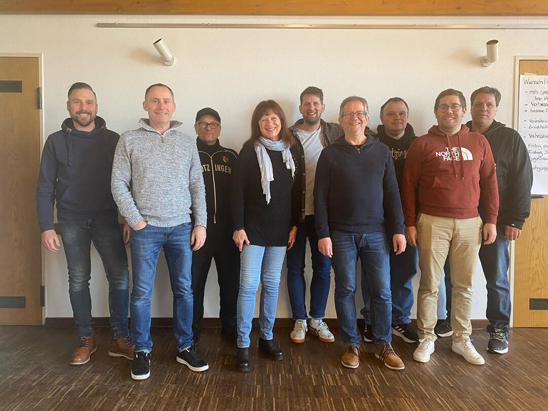 Gruppenbild der Vorstandschaft VfB Groetzingen